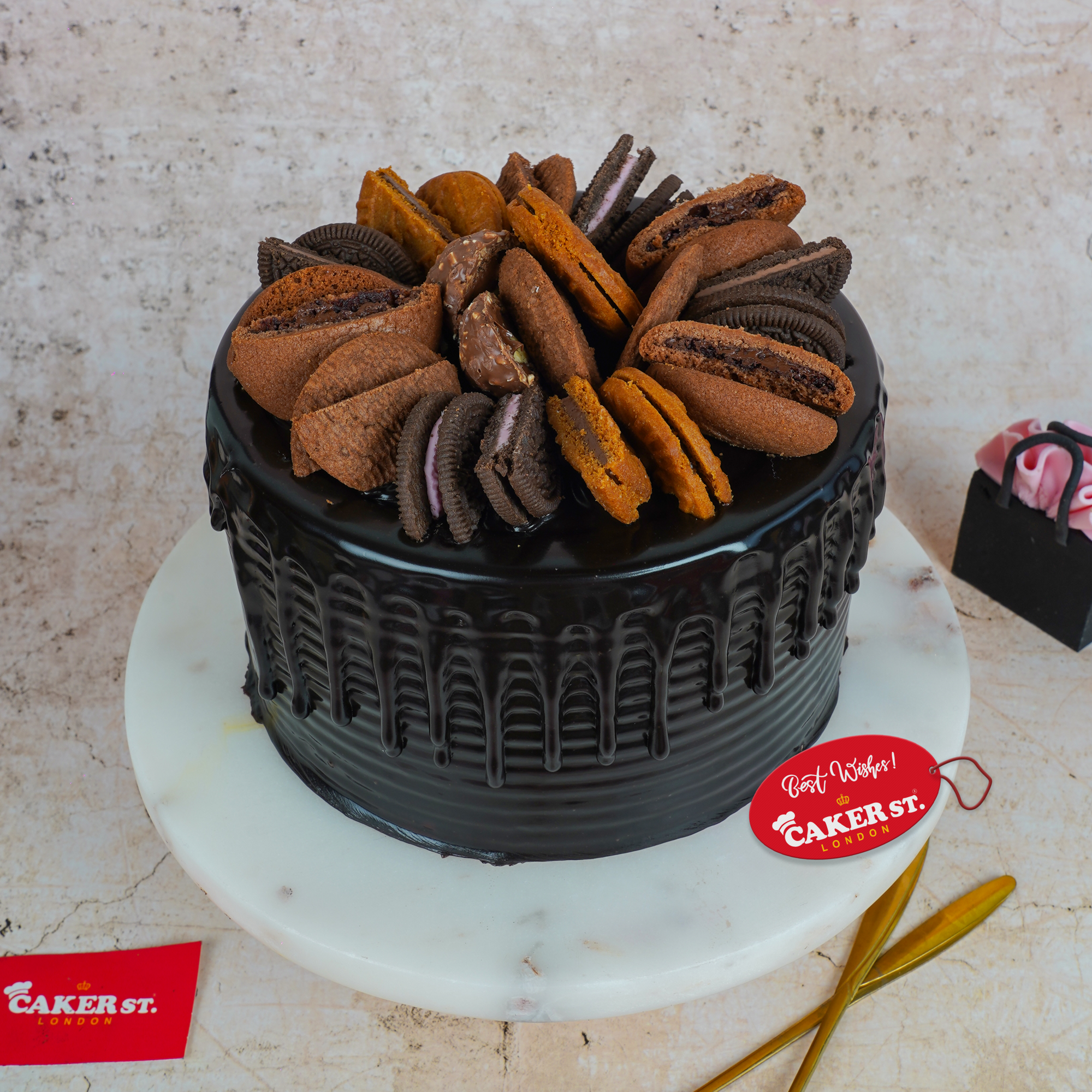 Chocolate Cookie Drip Birthday Cake