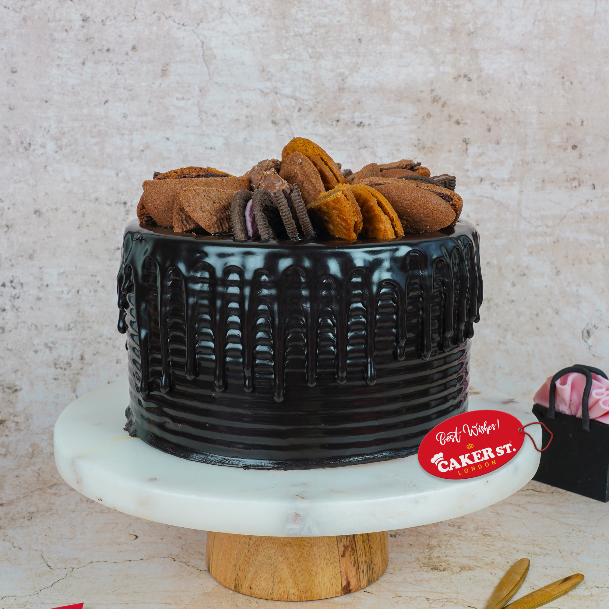 Chocolate Cookie Drip Birthday Cake
