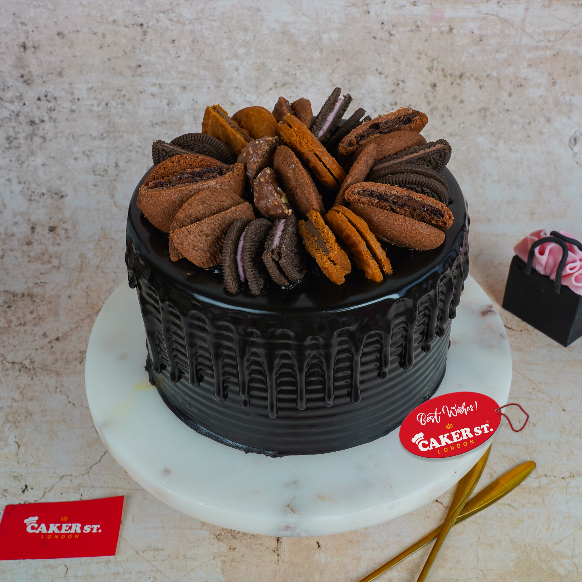 Chocolate Cookie Drip Birthday Cake