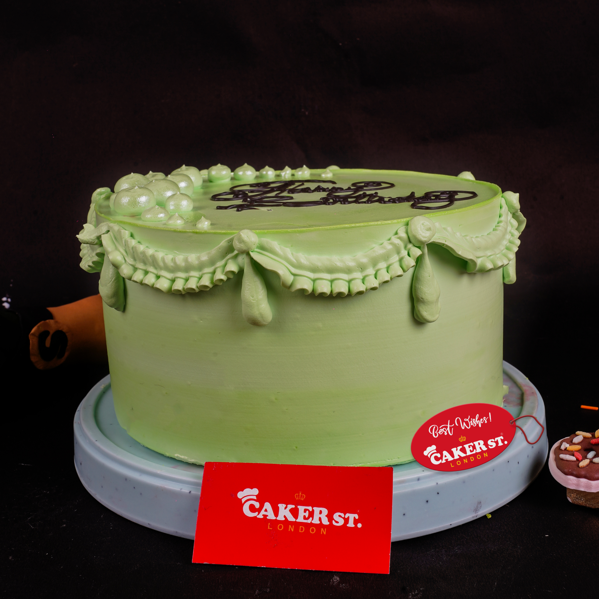 Elegant Pearl Draped Birthday Cake for Her