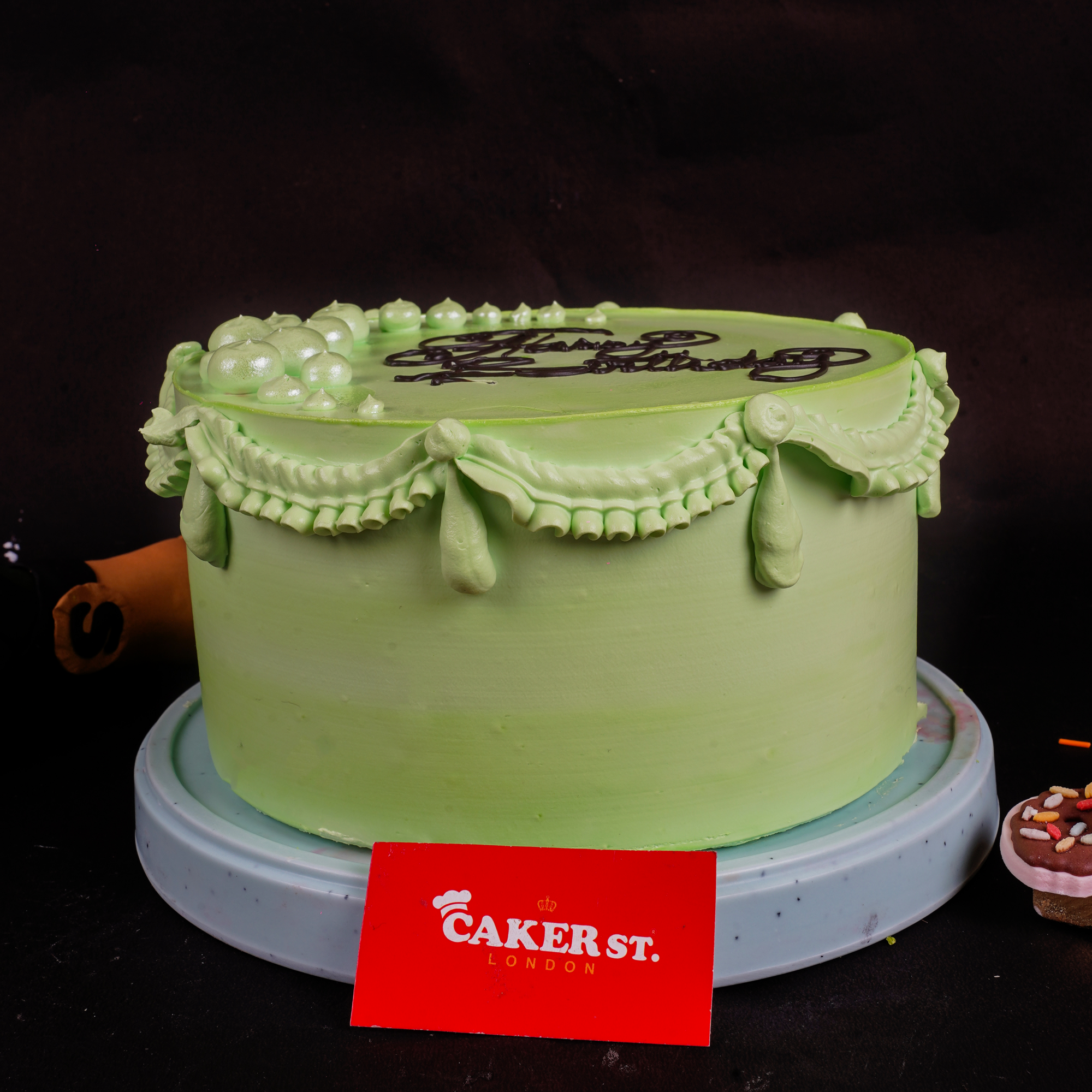 Elegant Pearl Draped Birthday Cake for Her