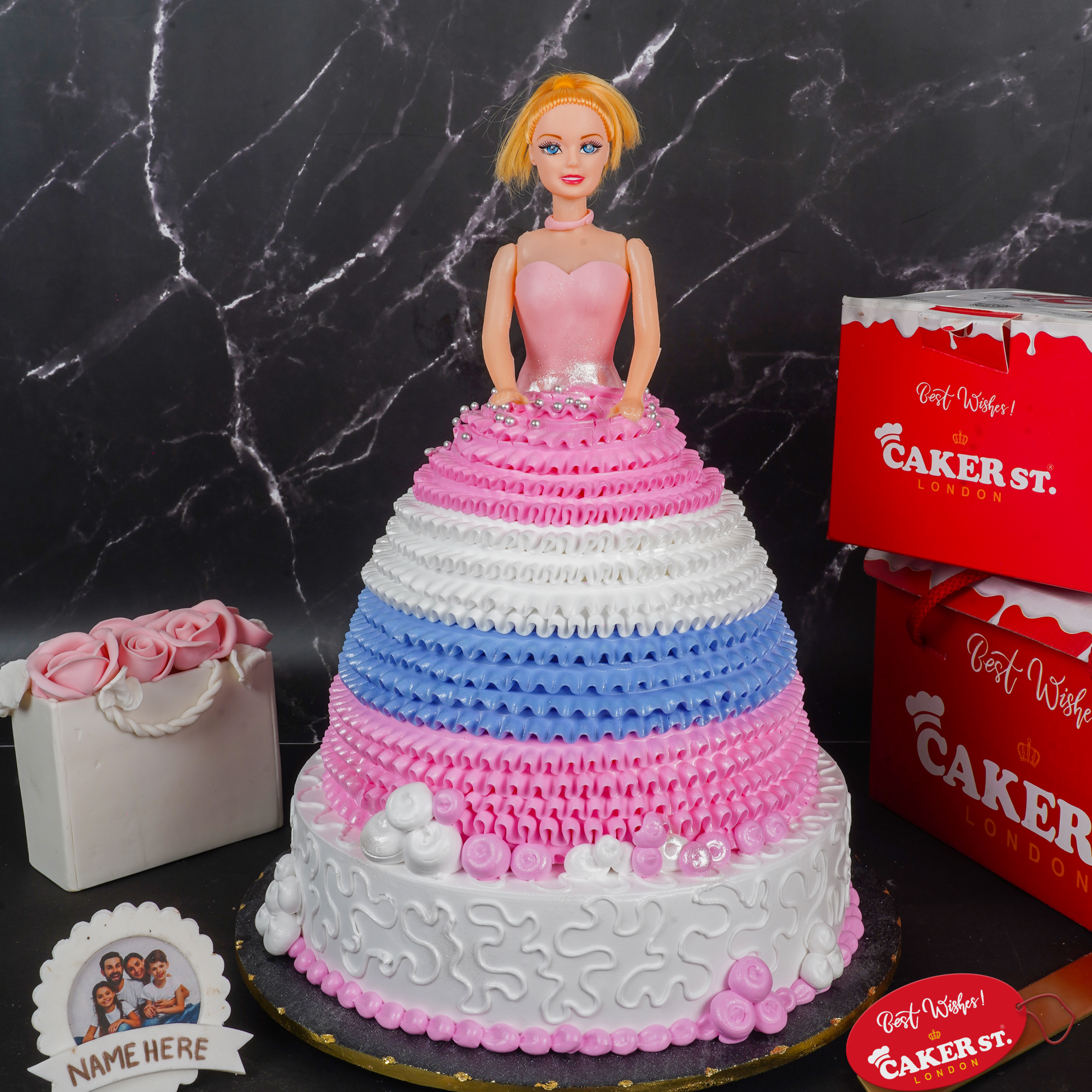 Barbie Doll Birthday Cake for Girls