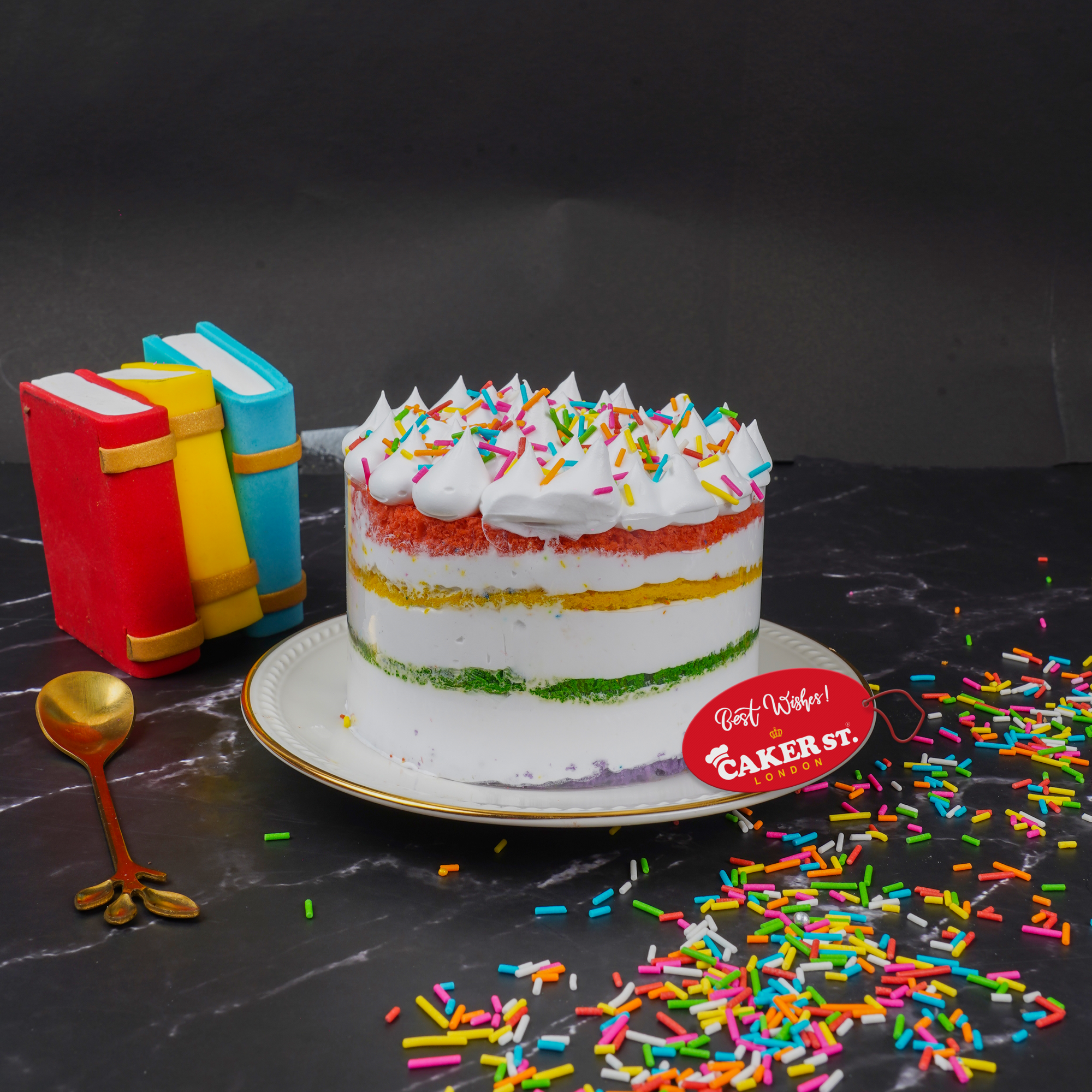 Rainbow Sprinkles Birthday Cake