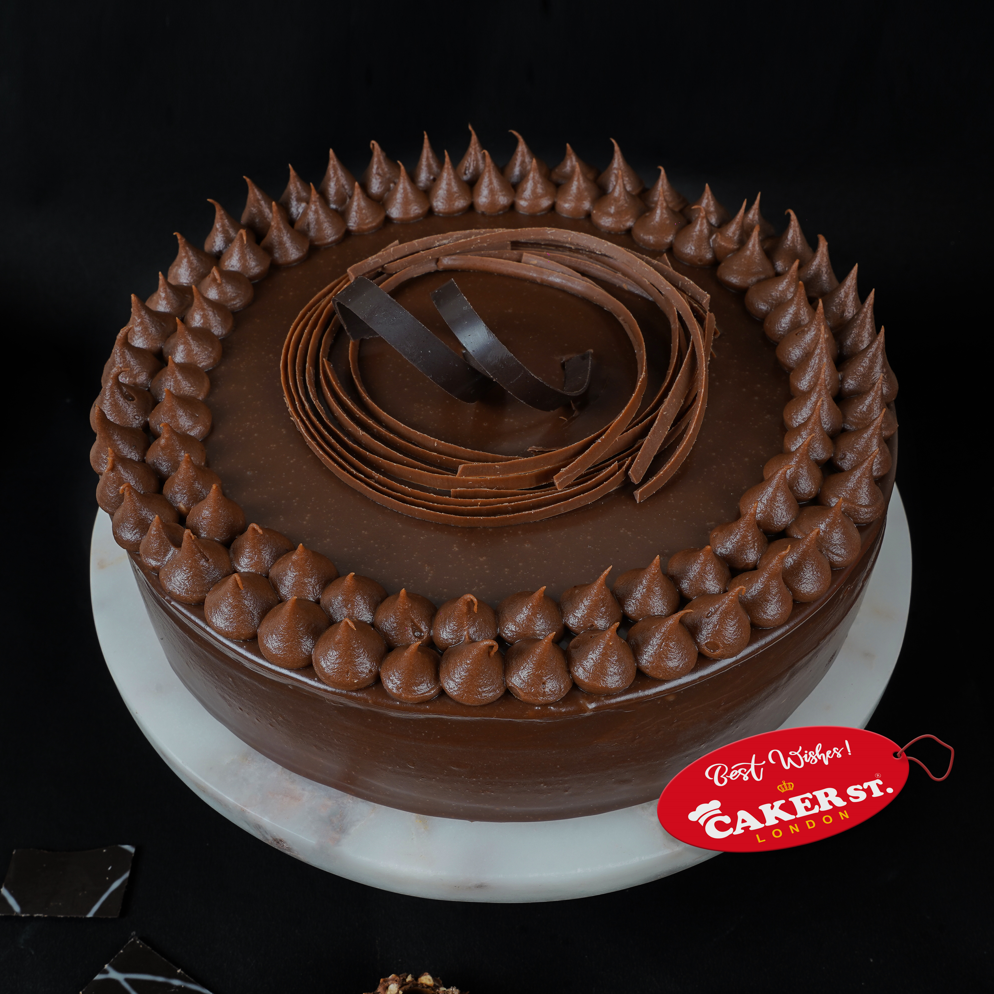 Classic Chocolate Birthday Cake with Personalised Message