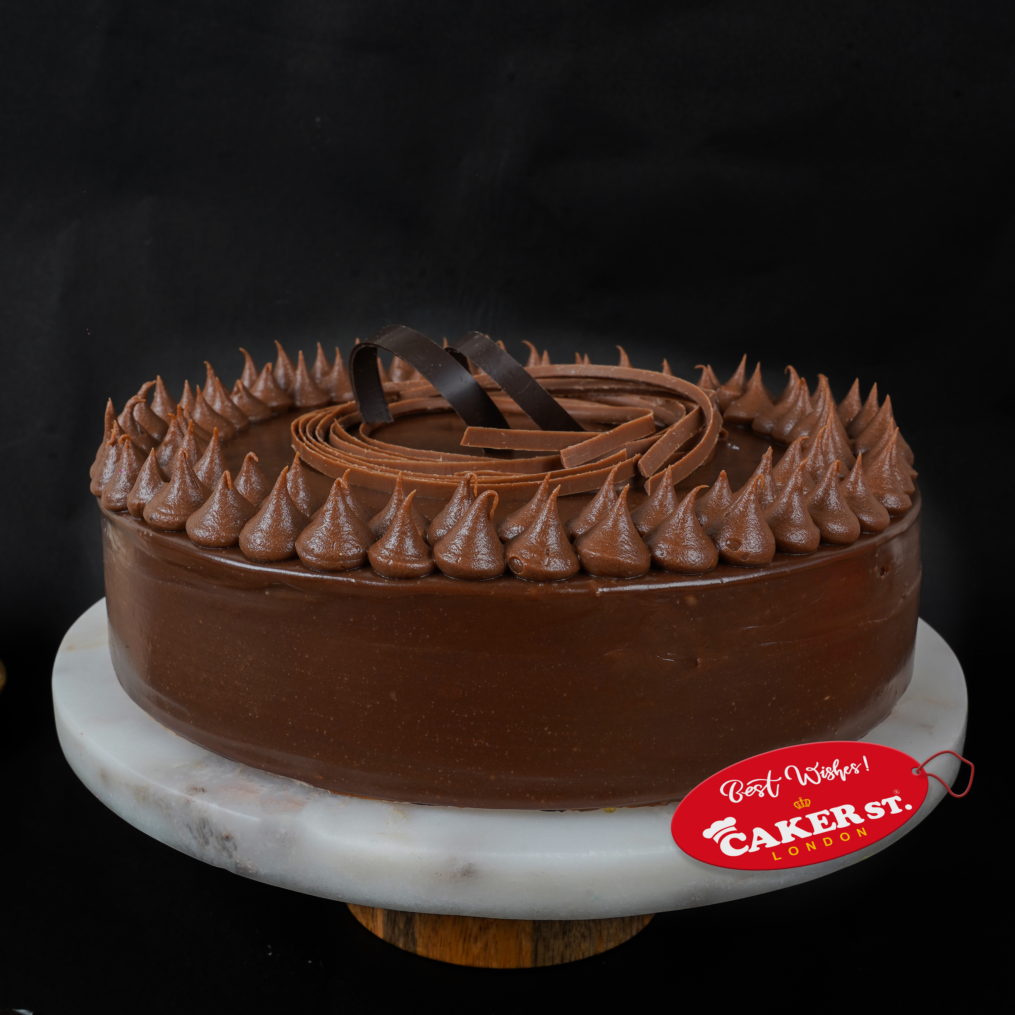Classic Chocolate Birthday Cake with Personalised Message