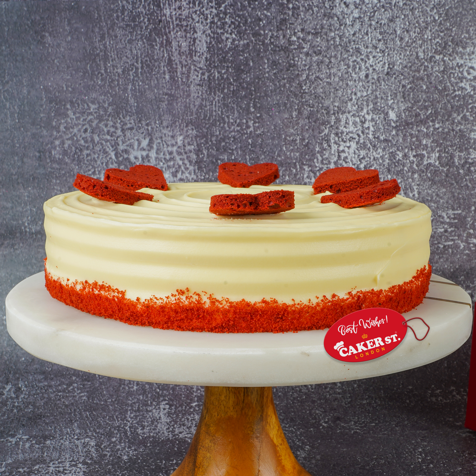 Red Heart Birthday Cake