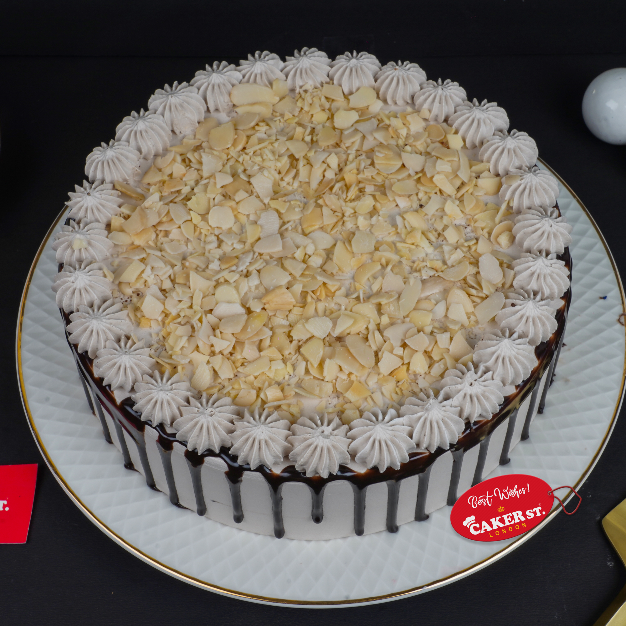 Almond Flake Drip Birthday Cake