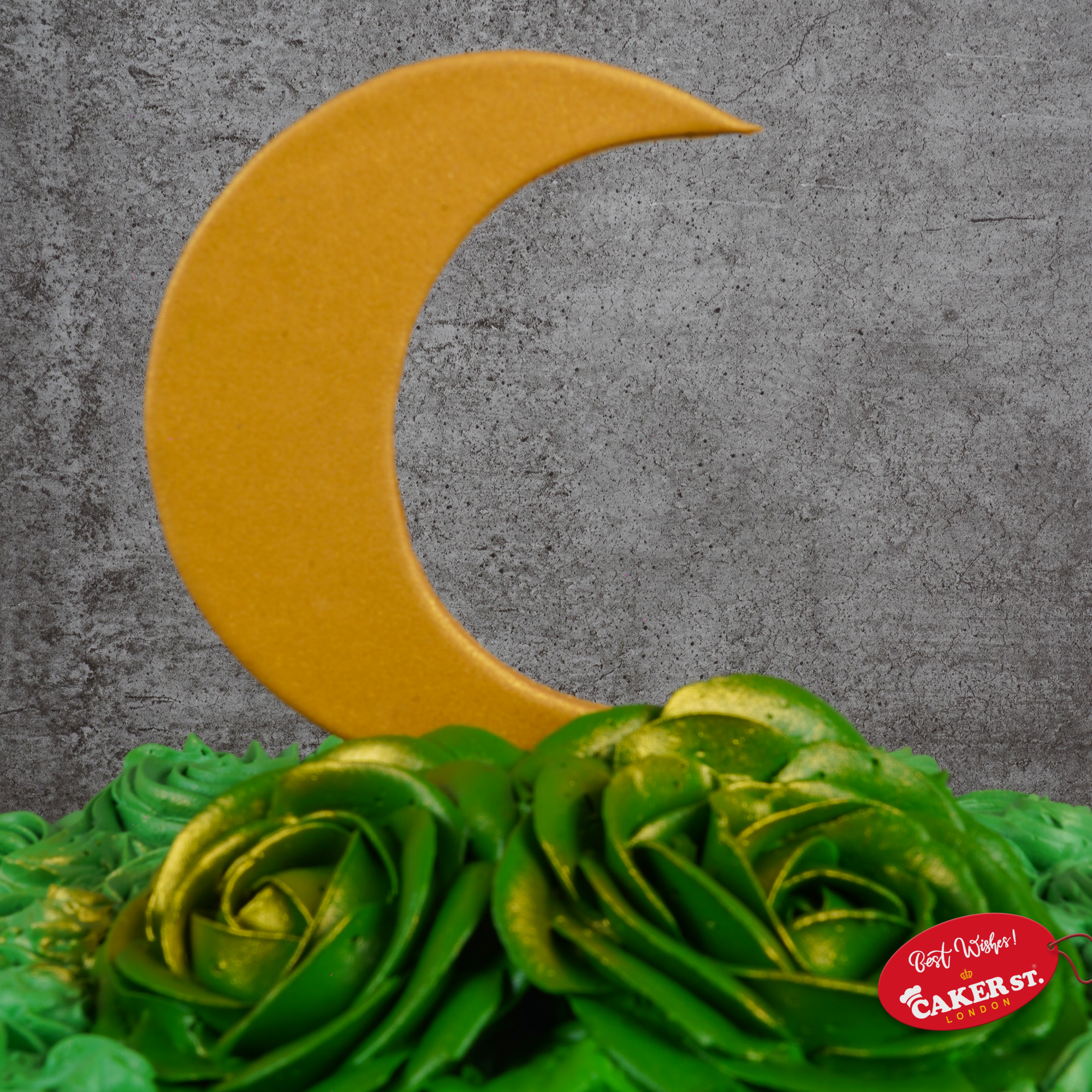 Eid Mubarak Crescent Moon Celebration Cake
