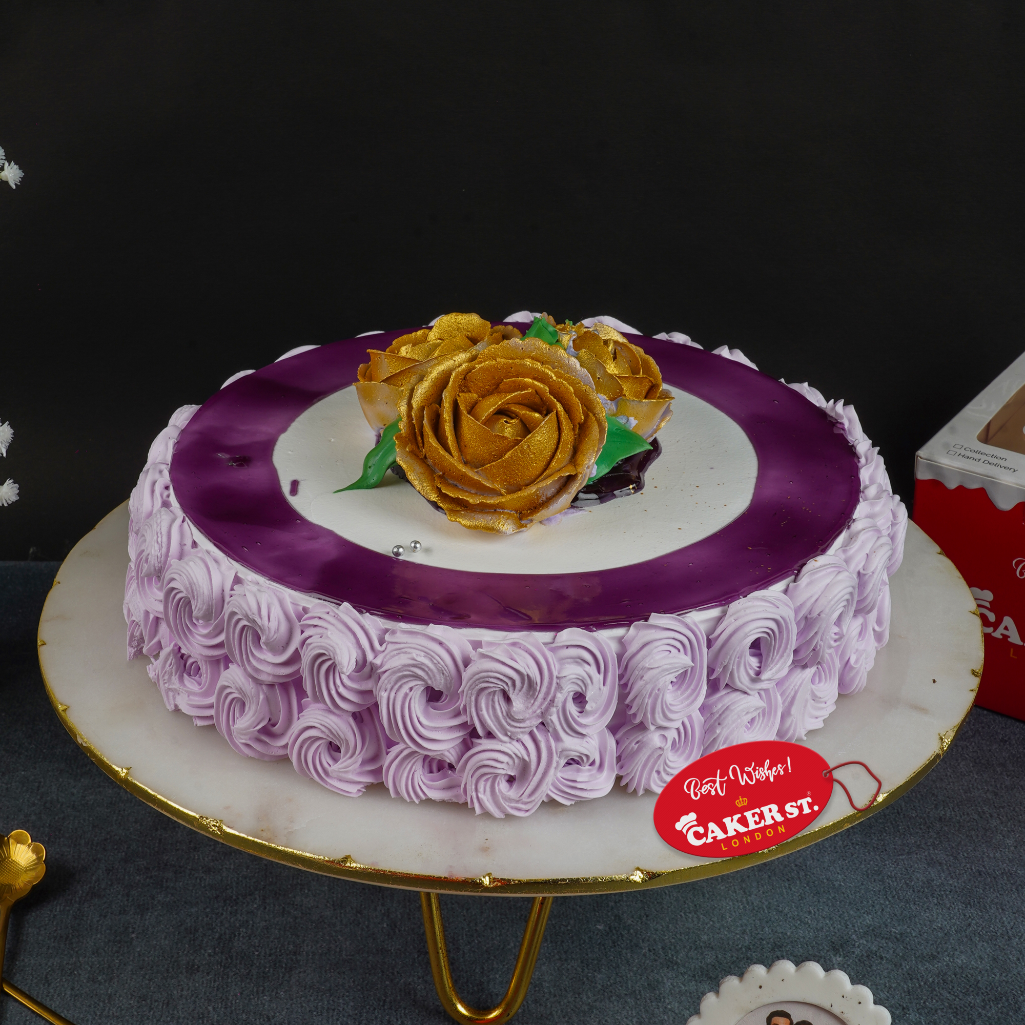 Floral Rose Birthday Cake for Her