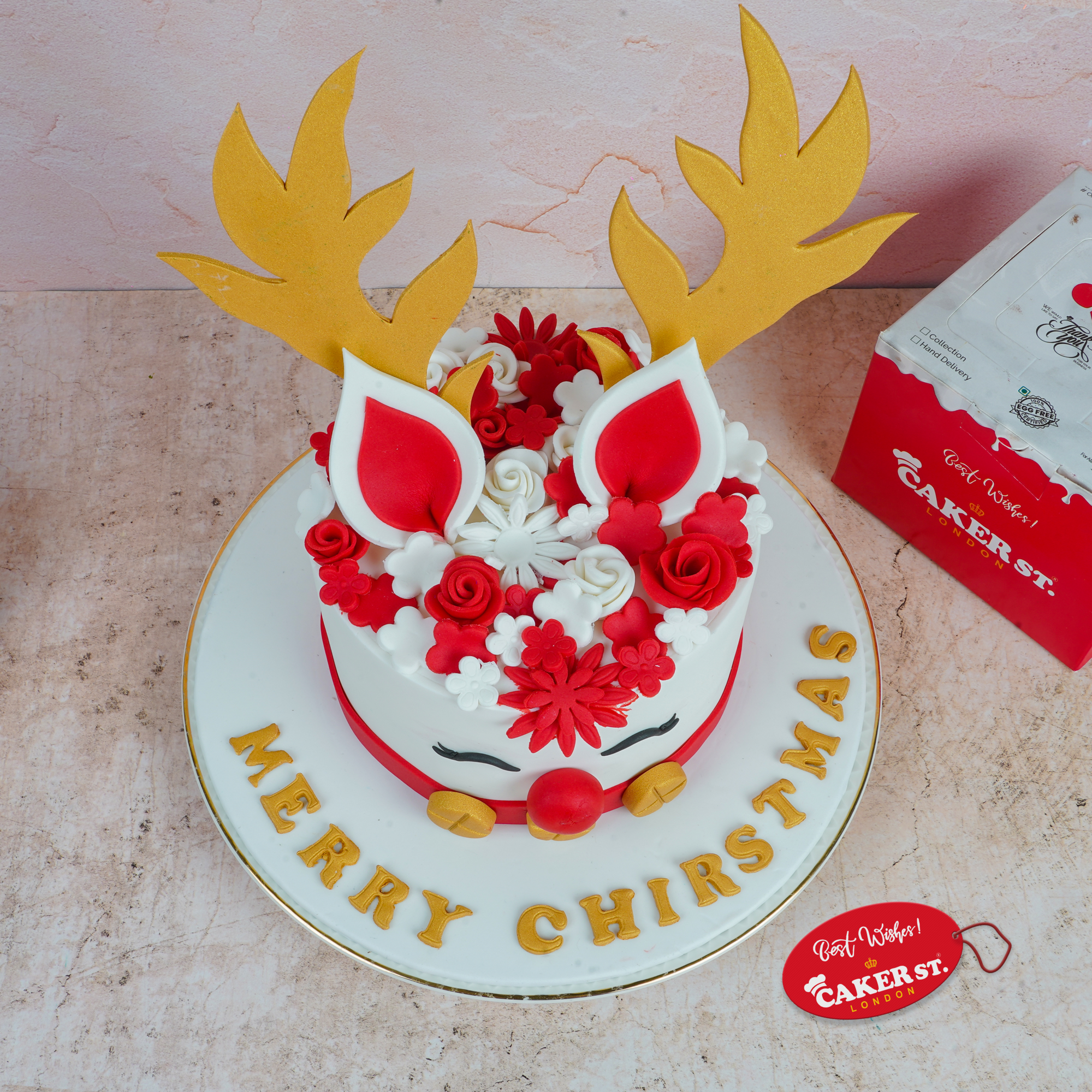 Reindeer Christmas Cake