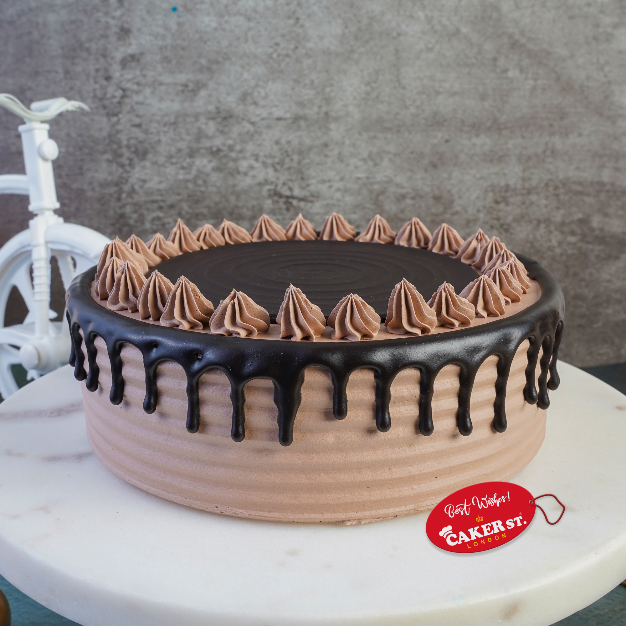 Classic Chocolate Drip Birthday Cake