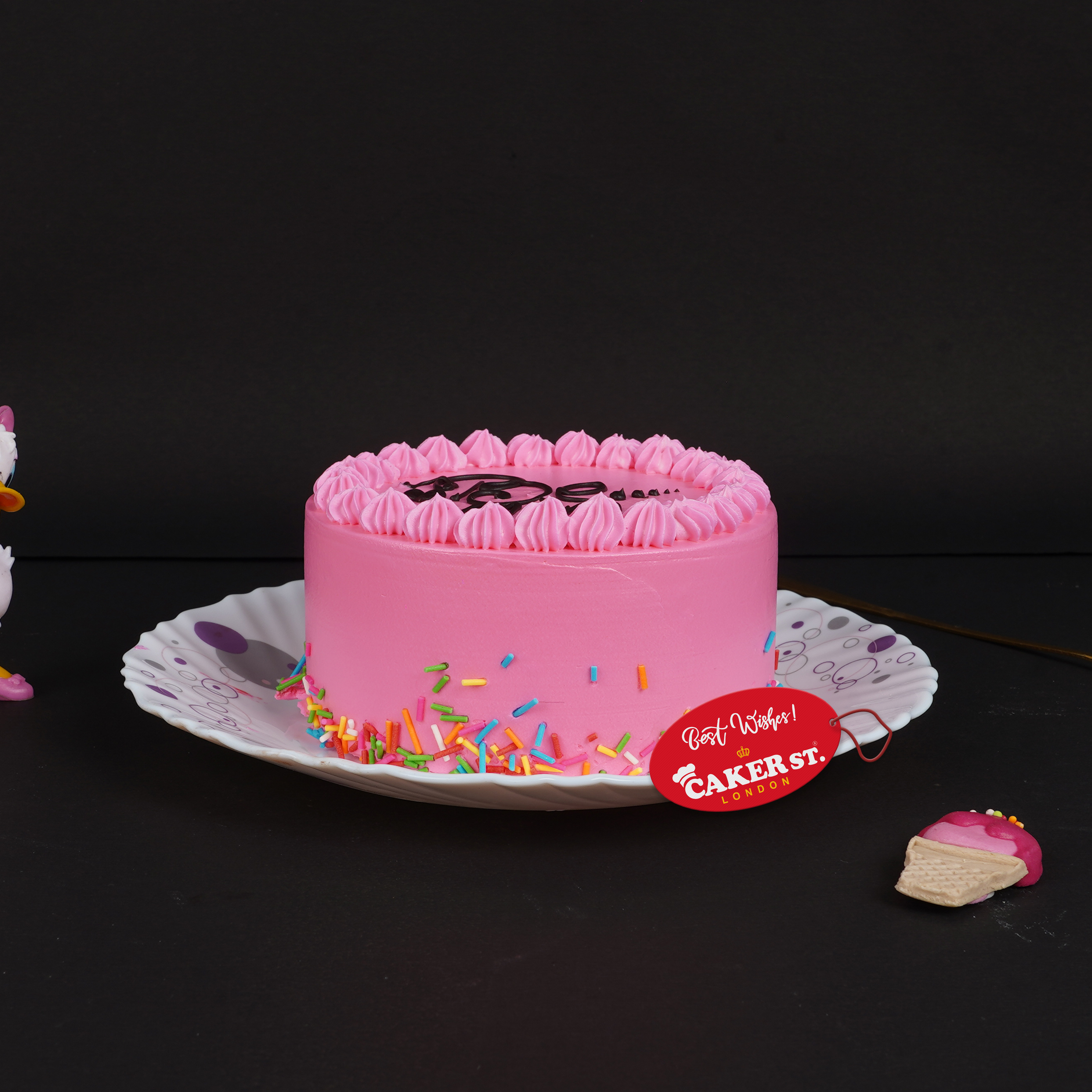 Romantic Pink 'Be Mine' Birthday Cake