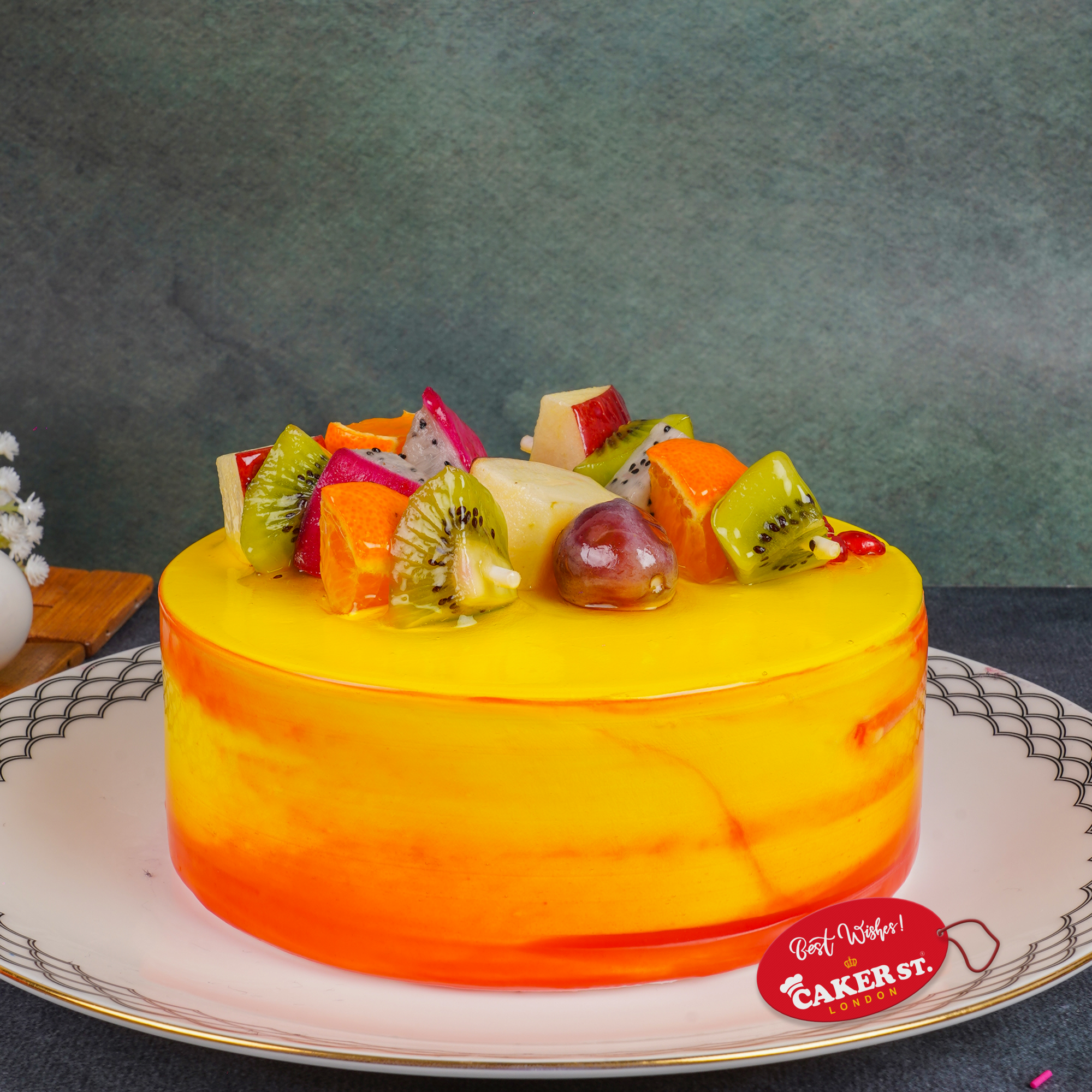 Fresh Fruits Celebration Cake