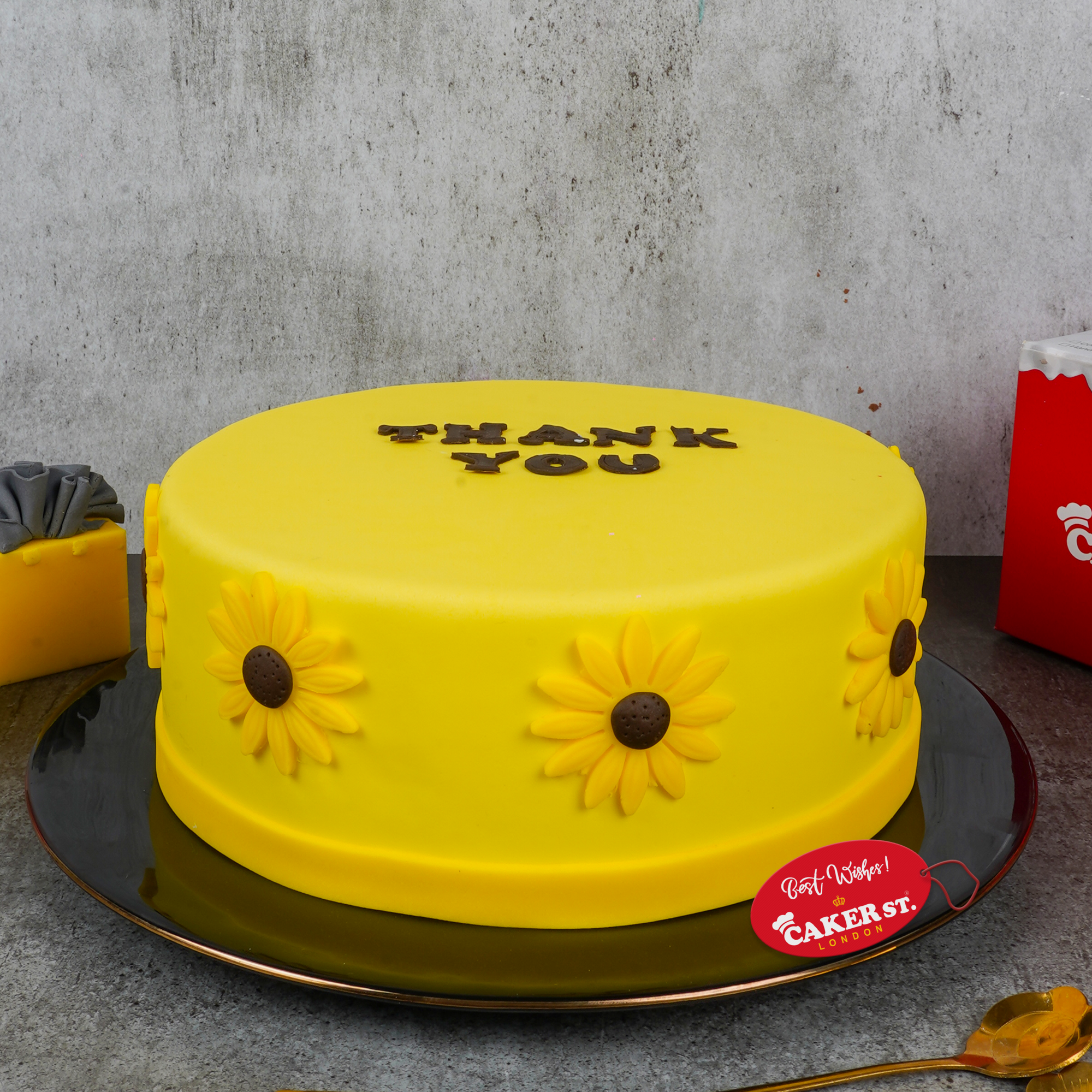 Sunflower Floral Birthday Cake
