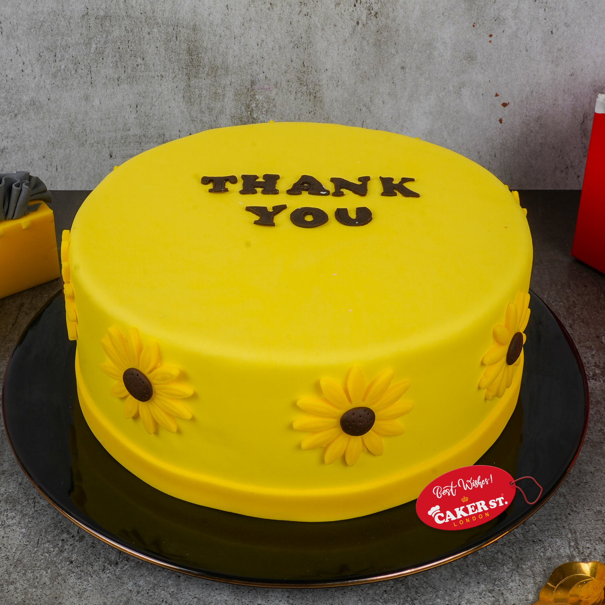 Sunflower Floral Birthday Cake