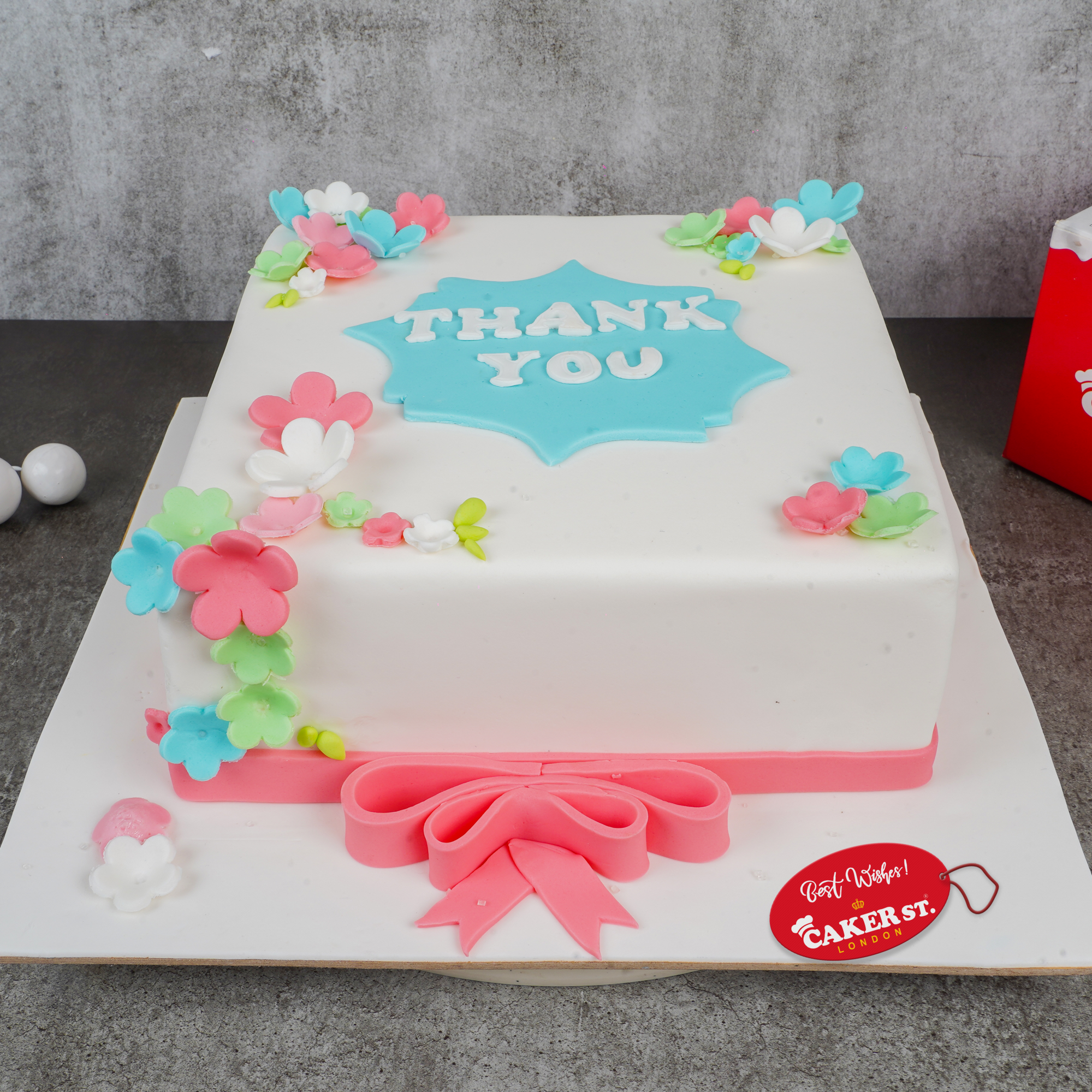 Floral Thank You Celebration Cake