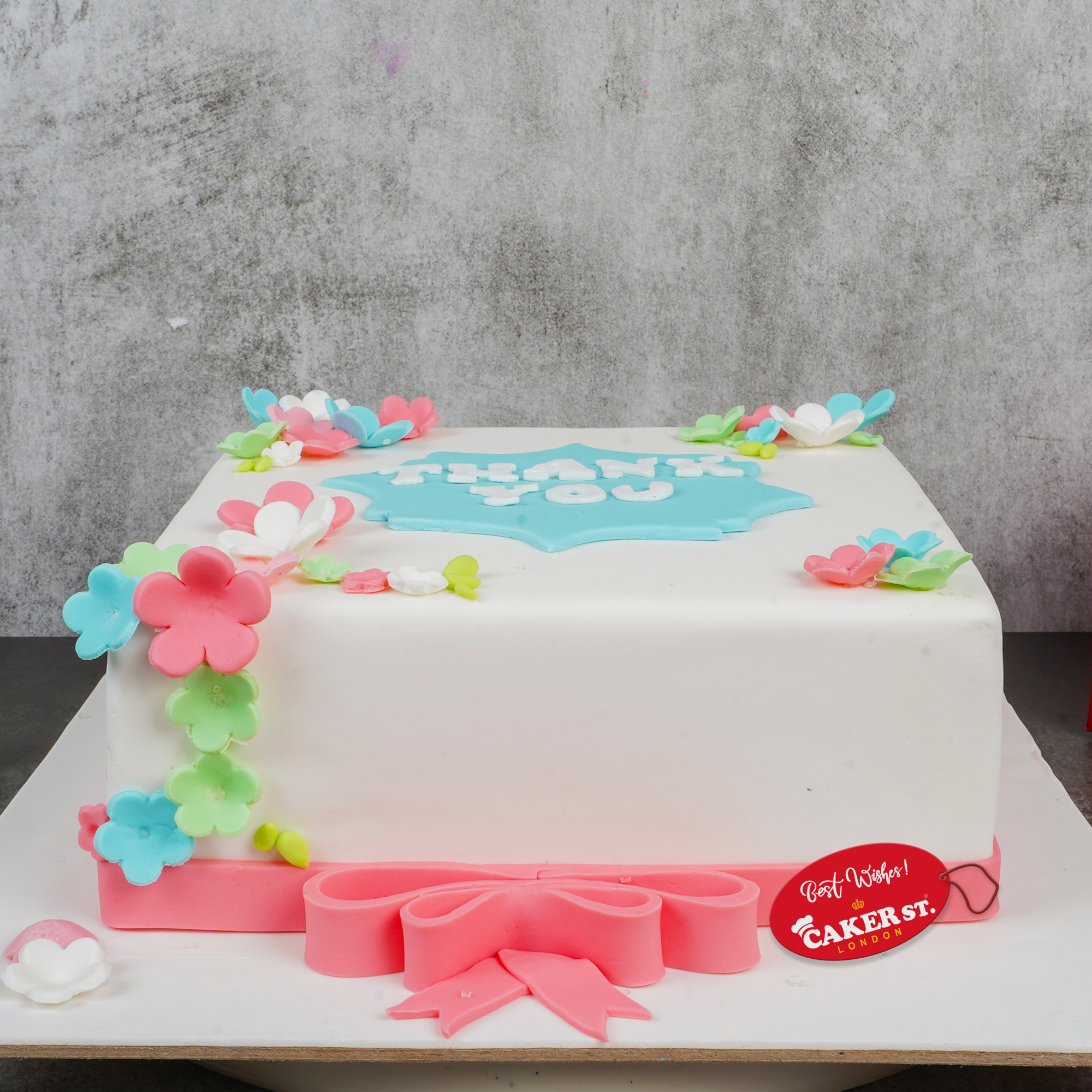 Floral Thank You Celebration Cake