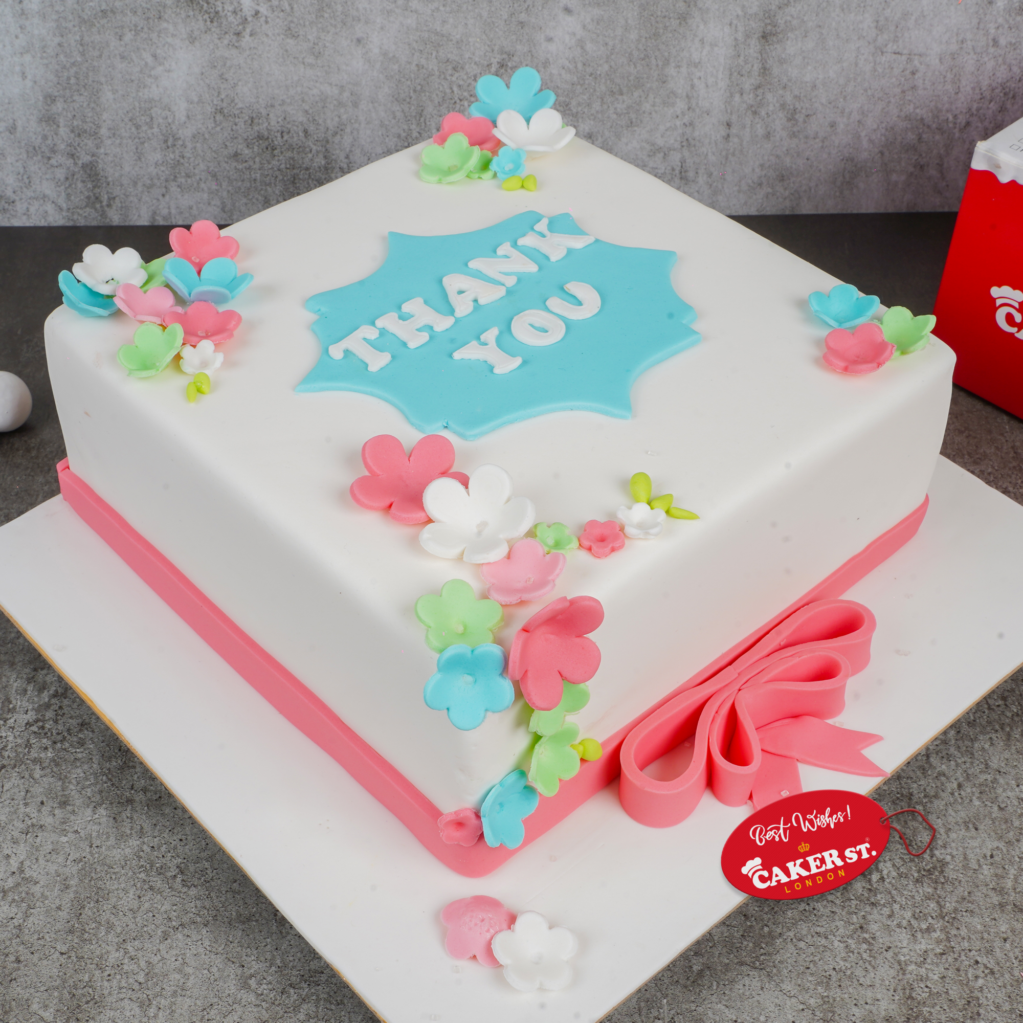Floral Thank You Celebration Cake