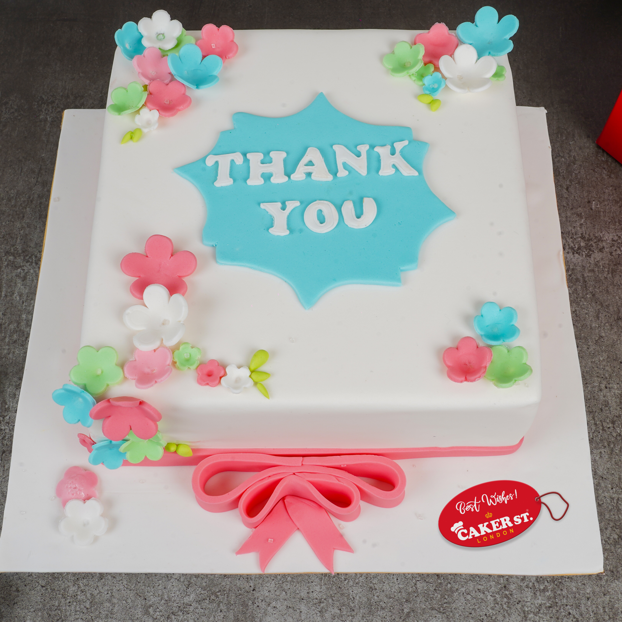Floral Thank You Celebration Cake