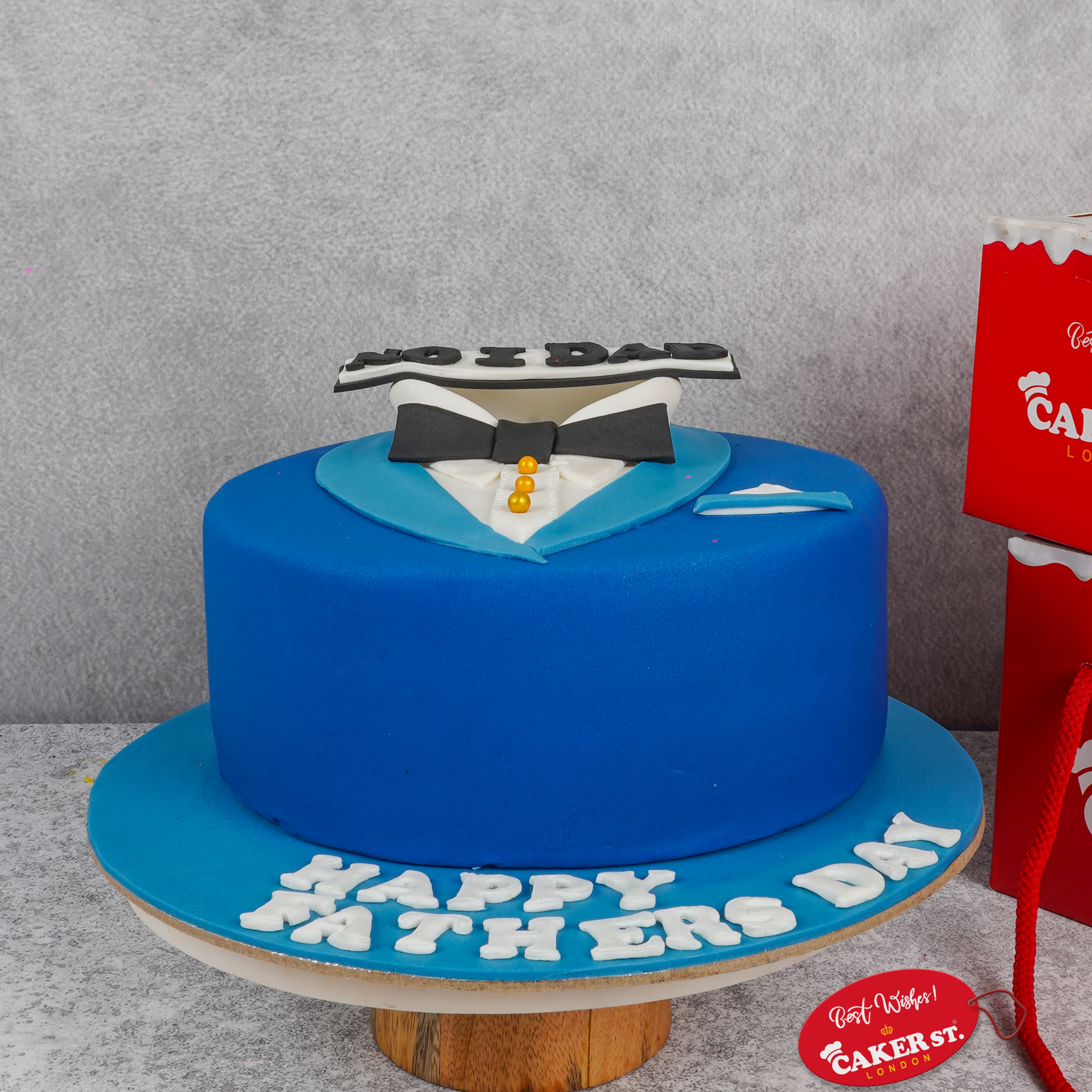 No 1 Dad Father's Day Suit Cake