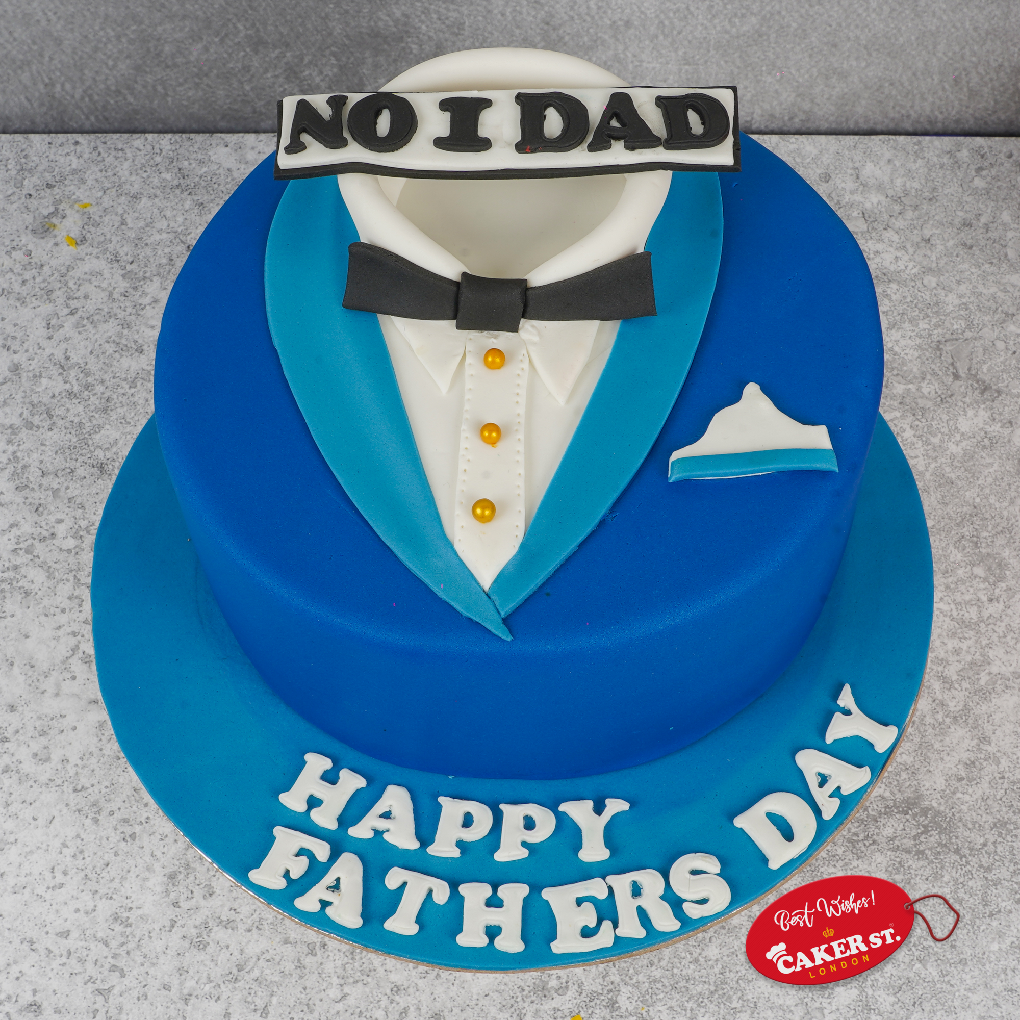 No 1 Dad Father's Day Suit Cake