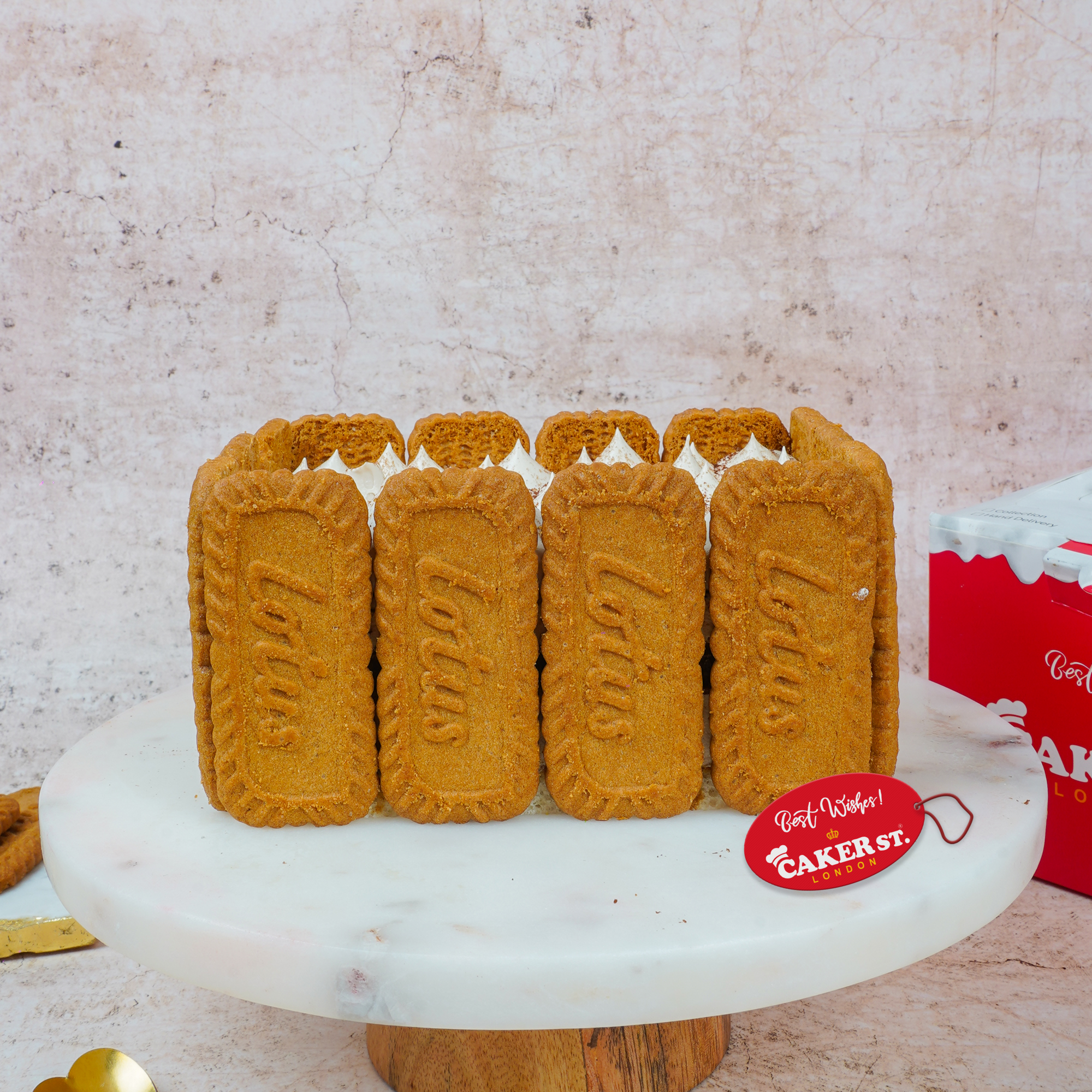 Lotus Biscoff Celebration Cake