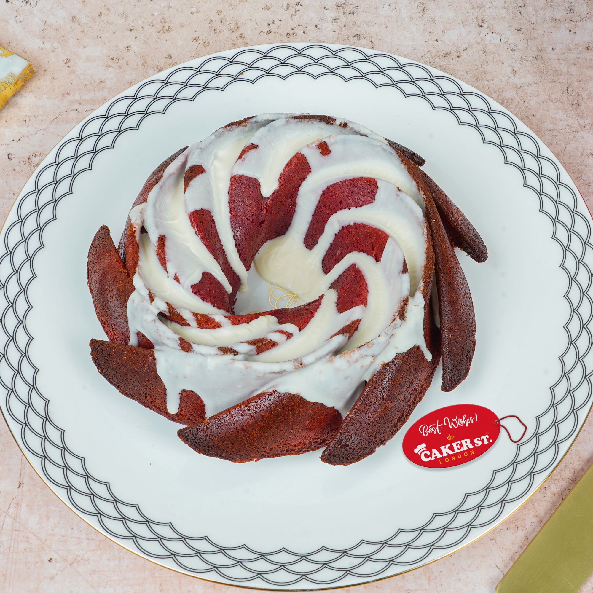 Red & White Celebrate Bundt Cake
