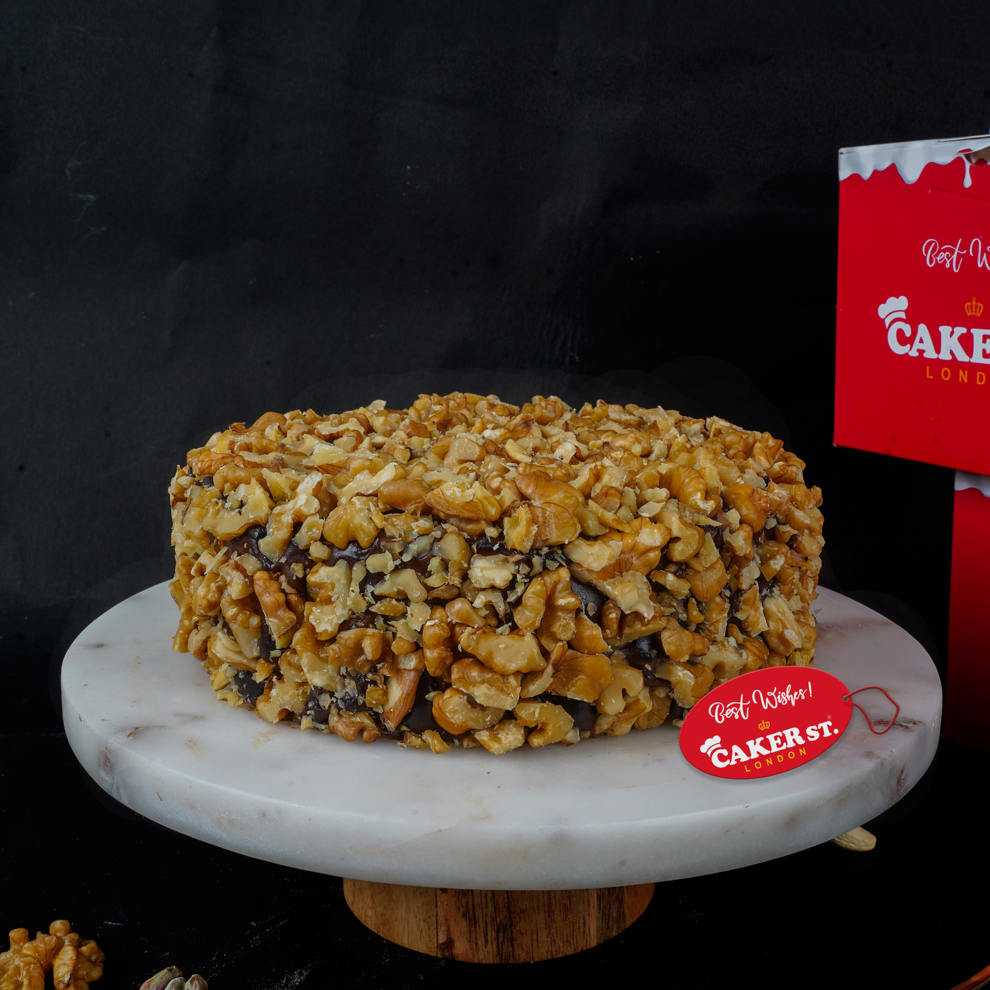 Classic Walnut Birthday Cake