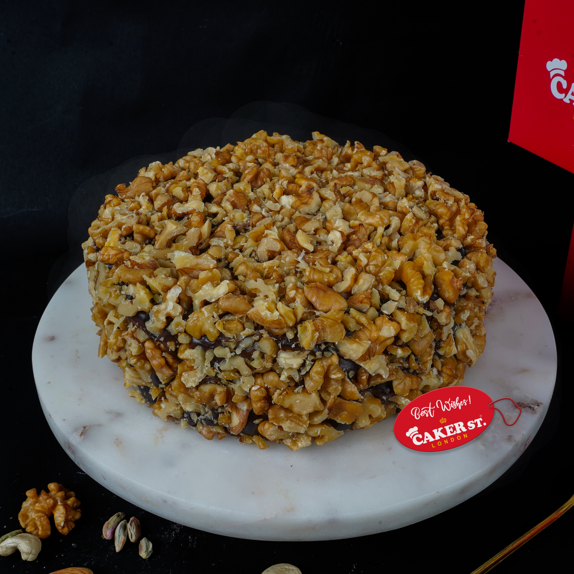 Classic Walnut Birthday Cake