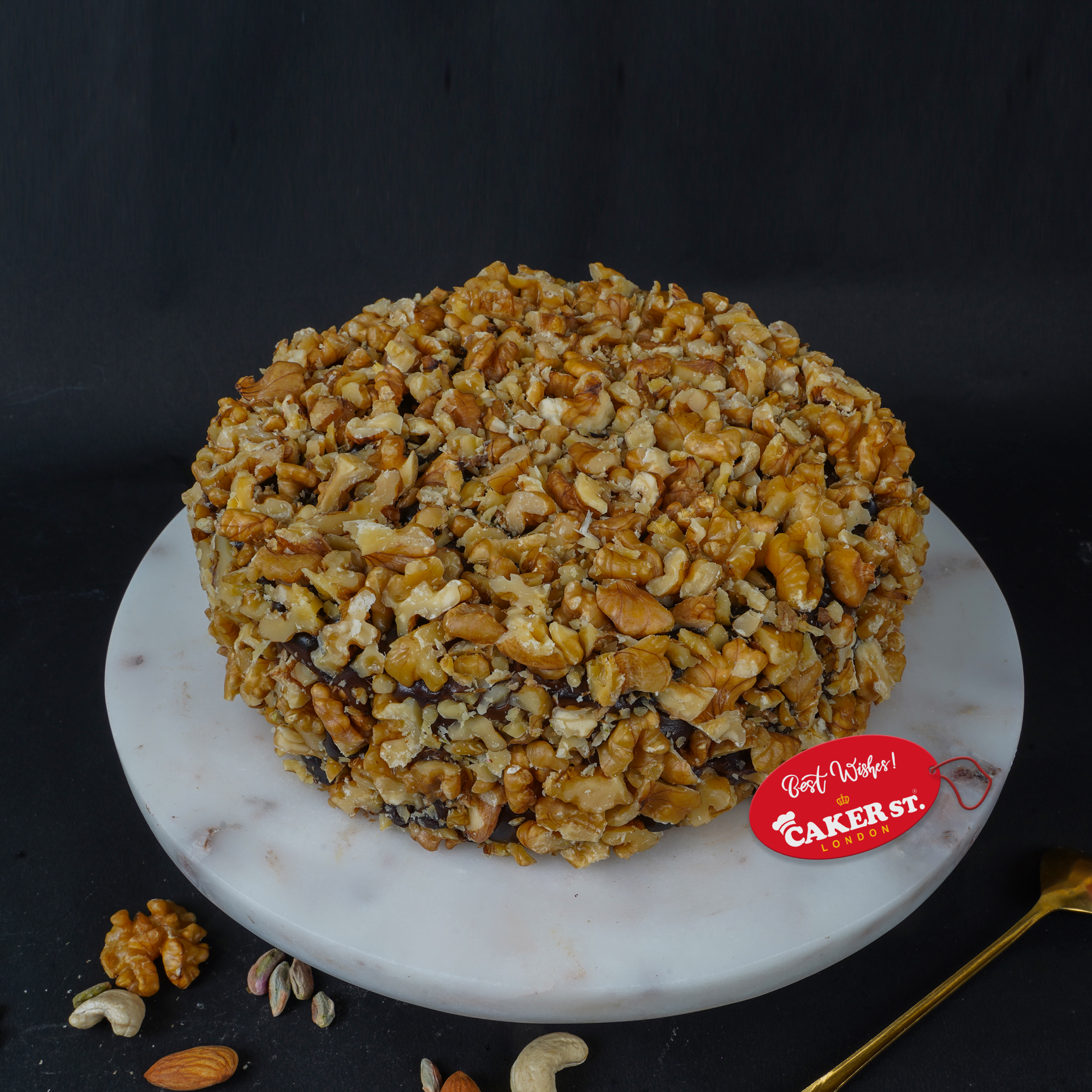 Classic Walnut Birthday Cake